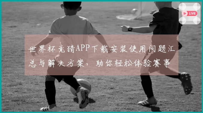 世界杯竞猜APP下载安装使用问题汇总与解决方案，助你轻松体验赛事预测乐趣